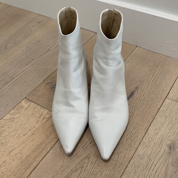 Alexandre Birman white booties with little heel - Picture 2 of 5